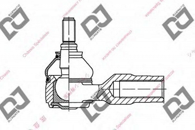 DJ PARTS de1202 -  Наконечник поперечной рулевой тяги